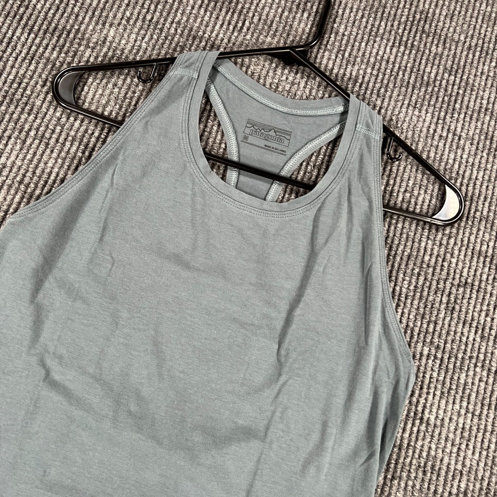 Patagonia Arnica Climbing Tank Top Womens Medium Blue Gray Sleeveless Training
